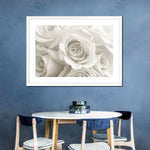Pure White Roses Wall Art
