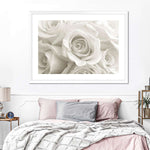 Pure White Roses Wall Art