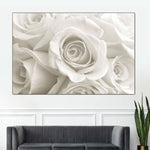 Pure White Roses Wall Art