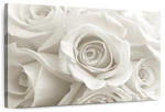 Pure White Roses Wall Art
