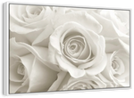 Pure White Roses Wall Art