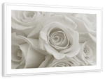 Pure White Roses Wall Art
