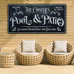 Personalized Pool & Patio Sign IV
