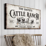 Branded Cattle Ranch Sign