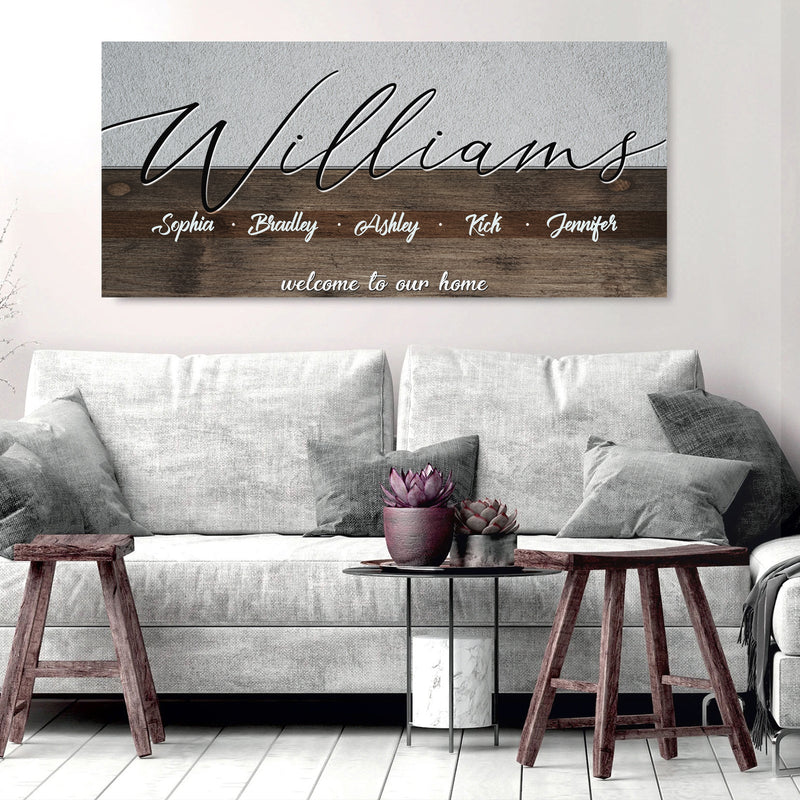 Family Welcome Sign