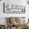 House Retreat Coordinates Sign II