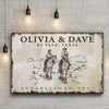 Cowboy Couple Sign