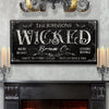 Personalized Wicked Halloween Sign