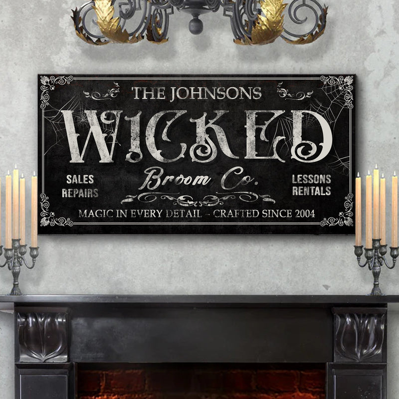 Personalized Wicked Halloween Sign