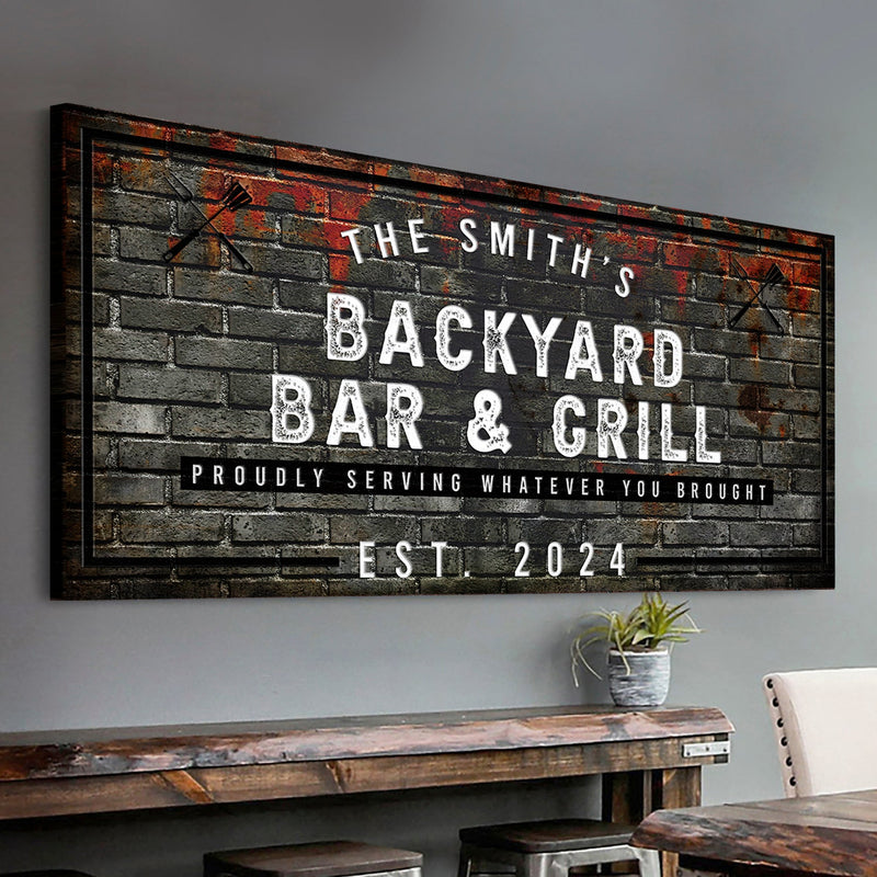 Backyard Bar & Grill Sign XXI