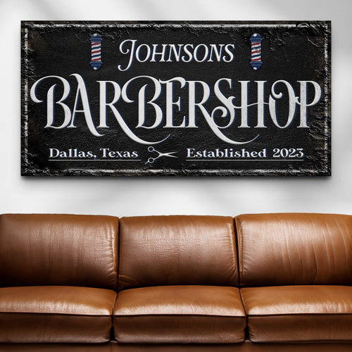 Personalized Barbershop Sign II