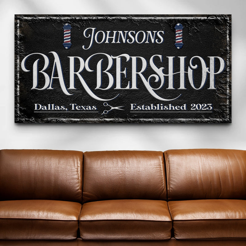 Personalized Barbershop Sign II