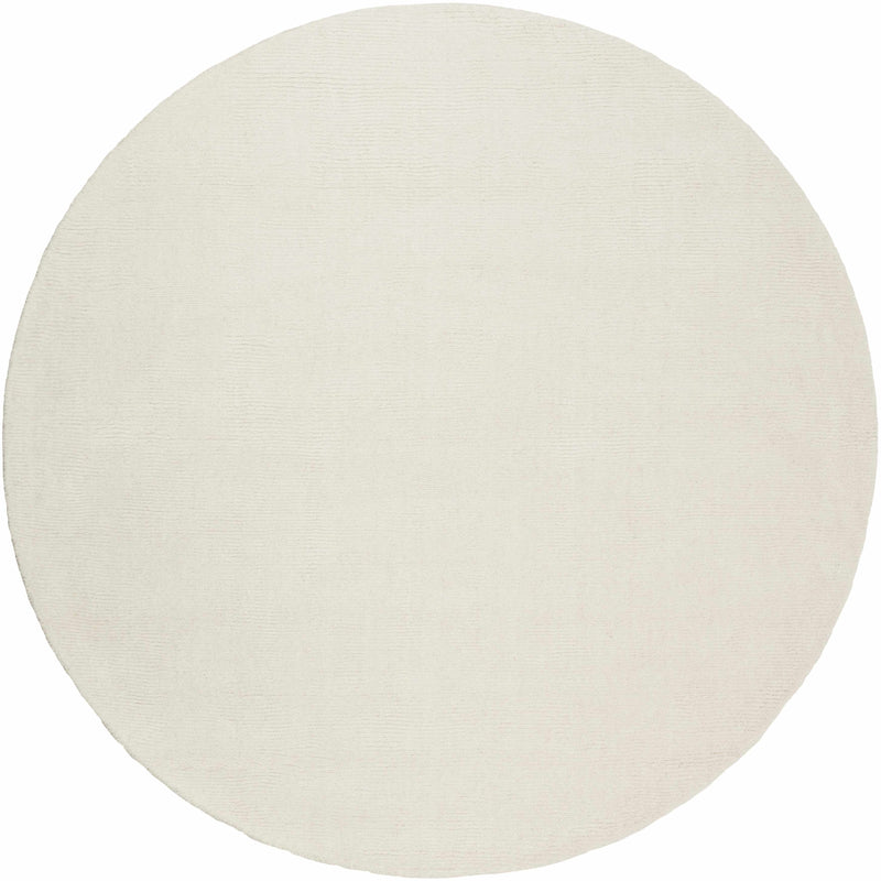 Brockton Solid Wool Light Beige Area Rug