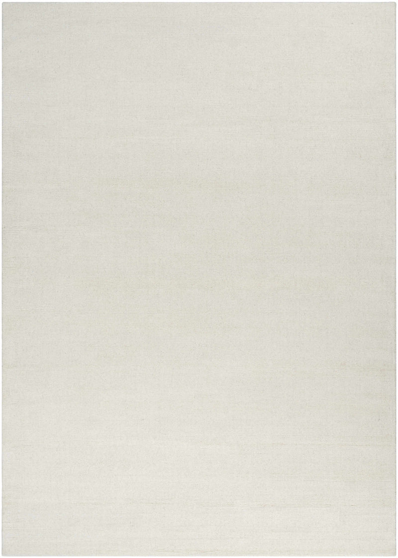 Brockton Solid Wool Light Beige Area Rug