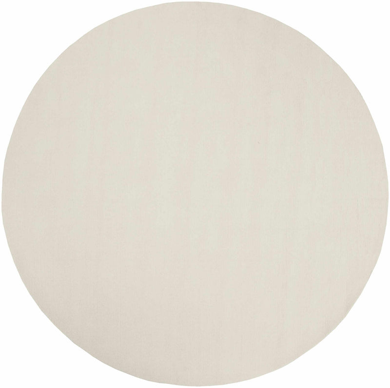 Brockton Solid Wool Light Beige Area Rug