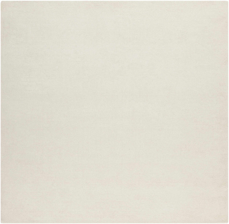 Brockton Solid Wool Light Beige Area Rug