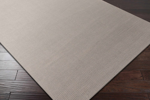 Brockton Solid Wool Gray Area Rug