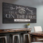 Life Is Better On The Farm Sign