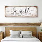 Psalm 46:10 Be Still And Know That I Am God Faith Sign