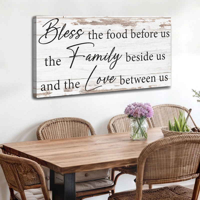 Bless The Food, Family, And Love Sign V