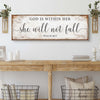 God Is Within Her She Will Not Fall Psalm 46:5 Faith Sign