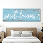 Sweet Dreams Bedroom Wall Sign
