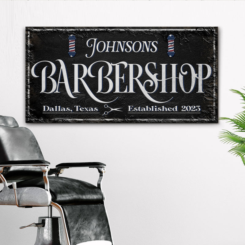 Personalized Barbershop Sign II