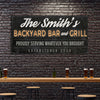 Backyard Bar & Grill Sign XVII