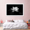 Lotus Flower Monochrome Wall Art