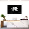 Lotus Flower Monochrome Wall Art