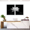 Lotus Flower Monochrome Wall Art