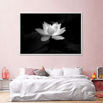 Lotus Flower Monochrome Wall Art
