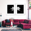 Lotus Flower Monochrome Wall Art