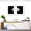 Lotus Flower Monochrome Wall Art