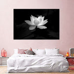 Lotus Flower Monochrome Wall Art