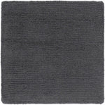 Brockton Solid Wool Charcoal Area Rug