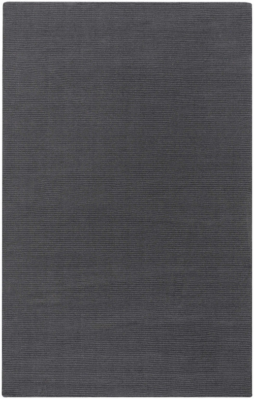 Brockton Solid Wool Charcoal Area Rug