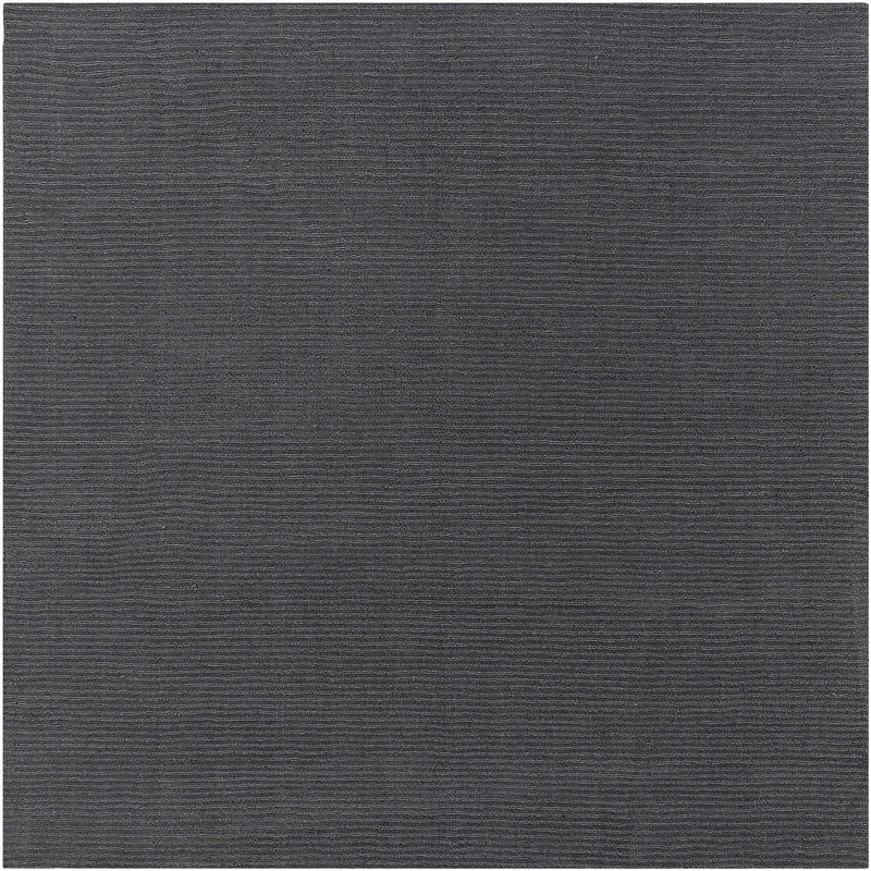 Brockton Solid Wool Charcoal Area Rug