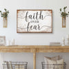 Faith Over Fear Faith Sign