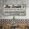 Backyard Bar & Grill Sign XX