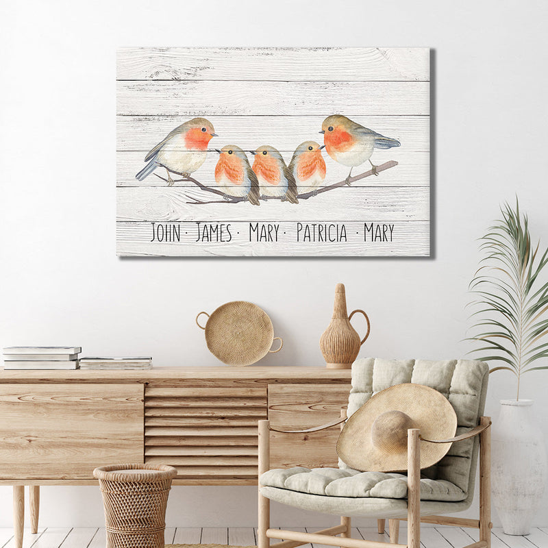 Family Flock of Birds Sign