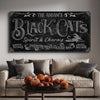 Black Cat’s Spirits & Charms Bar Halloween Sign II