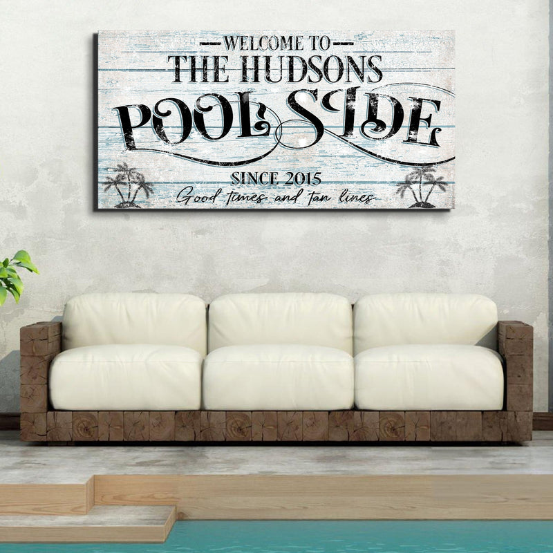 Personalized Poolside Sign II