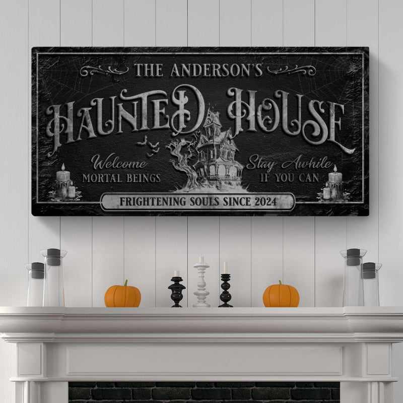 Personalized Haunted House Sign