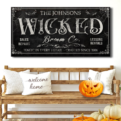 Personalized Wicked Halloween Sign