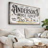 Personalized Horse Ranch Sign II