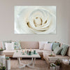 White Rose Close Up Wall Art