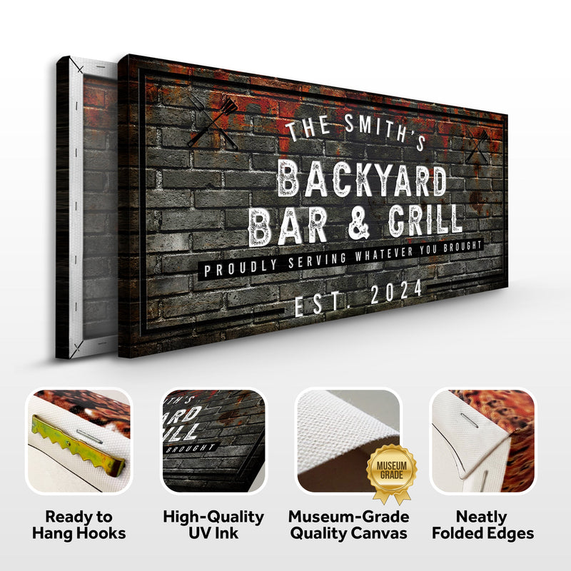 Backyard Bar & Grill Sign XXI