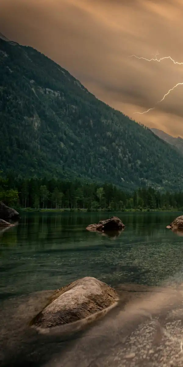 Magical Lakeside Mountain Wall Art