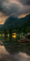Magical Lakeside Mountain Wall Art
